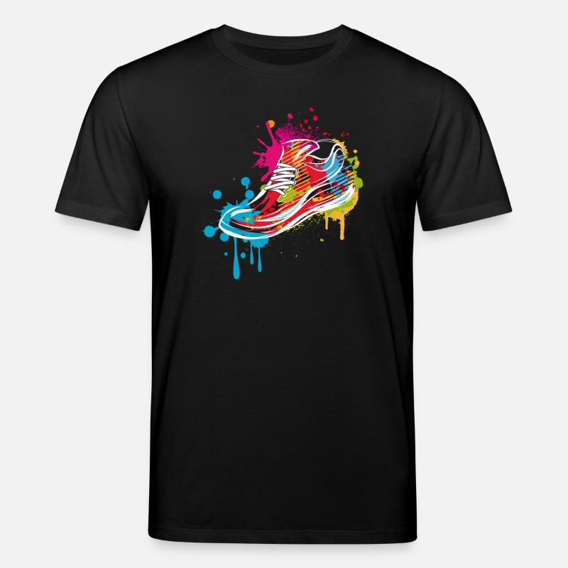 Sneaker Graffiti - Stanley/Stella Unisex Bio-T-Shirt CREATOR  - Schwarz