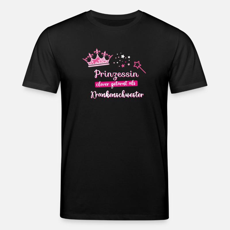 Krankenschwester Prinzessin Beruf fee beste Zauber - Stanley/Stella Unisex Bio-T-Shirt CREATOR  - Schwarz