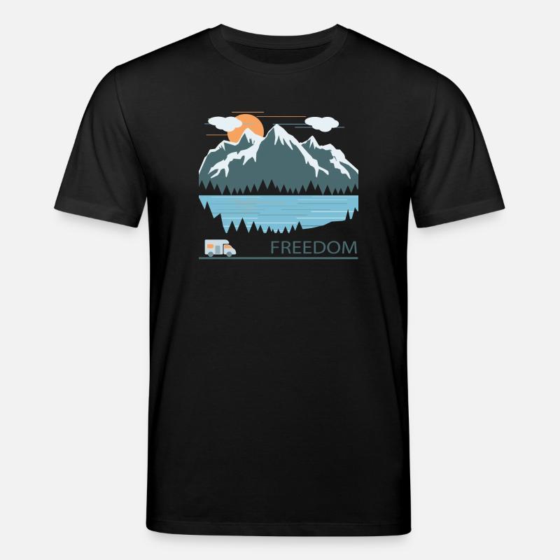 camping - Stanley/Stella CREATOR Unisex Organic T-Shirt - black