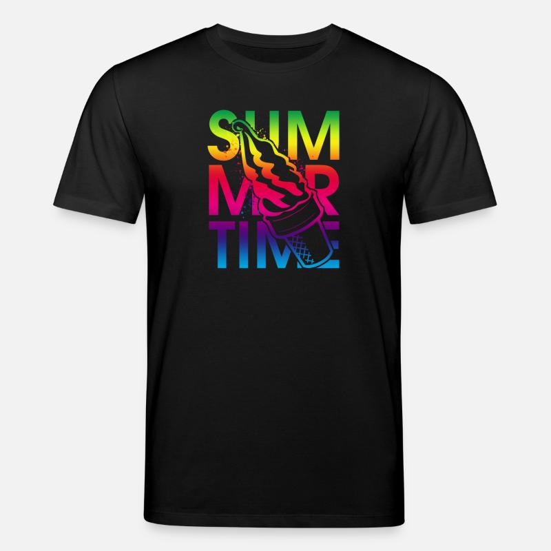 Sommerzeit Eis - Stanley/Stella Unisex Bio-T-Shirt CREATOR  - Schwarz