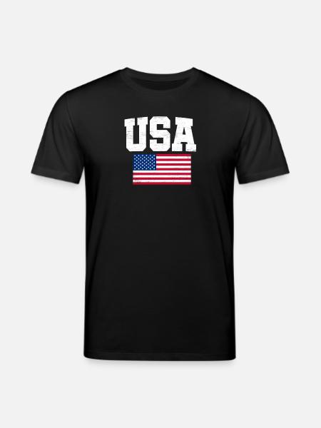 États-Unis - T-shirt bio CREATOR Stanley/Stella Unisexe - noir