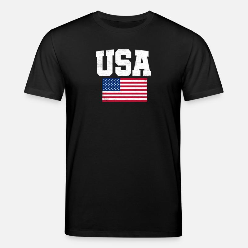 États-Unis - T-shirt bio CREATOR Stanley/Stella Unisexe - noir