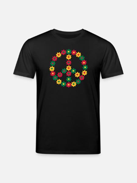 Rasta & Peace - Stanley/Stella CREATOR Unisex Organic T-Shirt - black