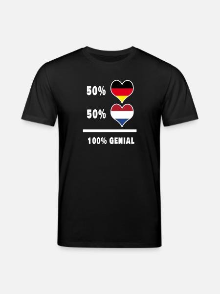 Germany and Netherlands awesome / Gift - Stanley/Stella CREATOR Unisex Organic T-Shirt - black