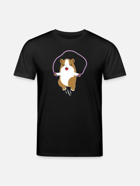 Barn hamster dyr skjorte tau hoppe hamster - Stanley/Stella CREATOR økologisk unisex T-skjorte - svart