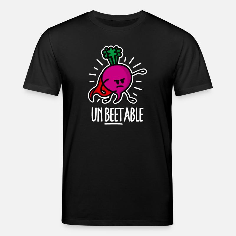 Beetroot betterave / imbattable sur dark - T-shirt bio CREATOR Stanley/Stella Unisexe - noir