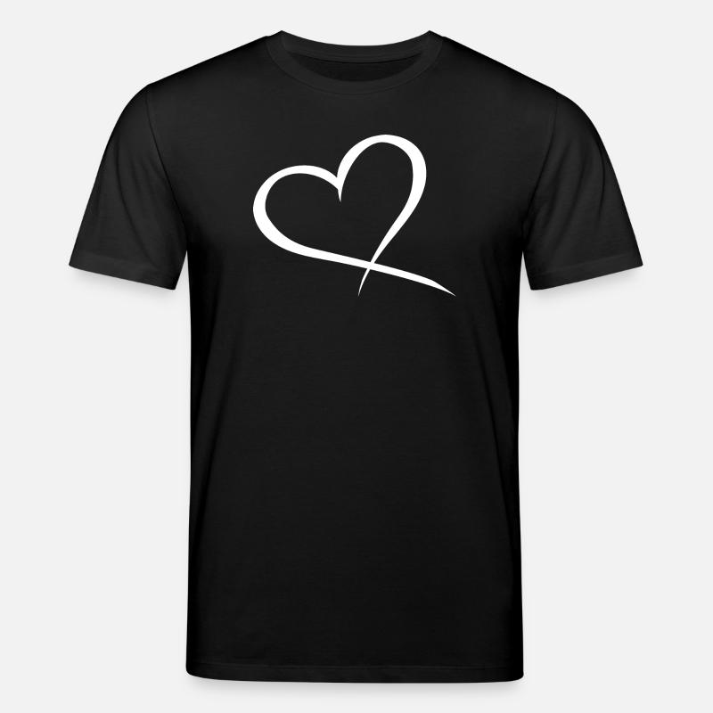Herz Design Liebe - Stanley/Stella Unisex Bio-T-Shirt CREATOR  - Schwarz