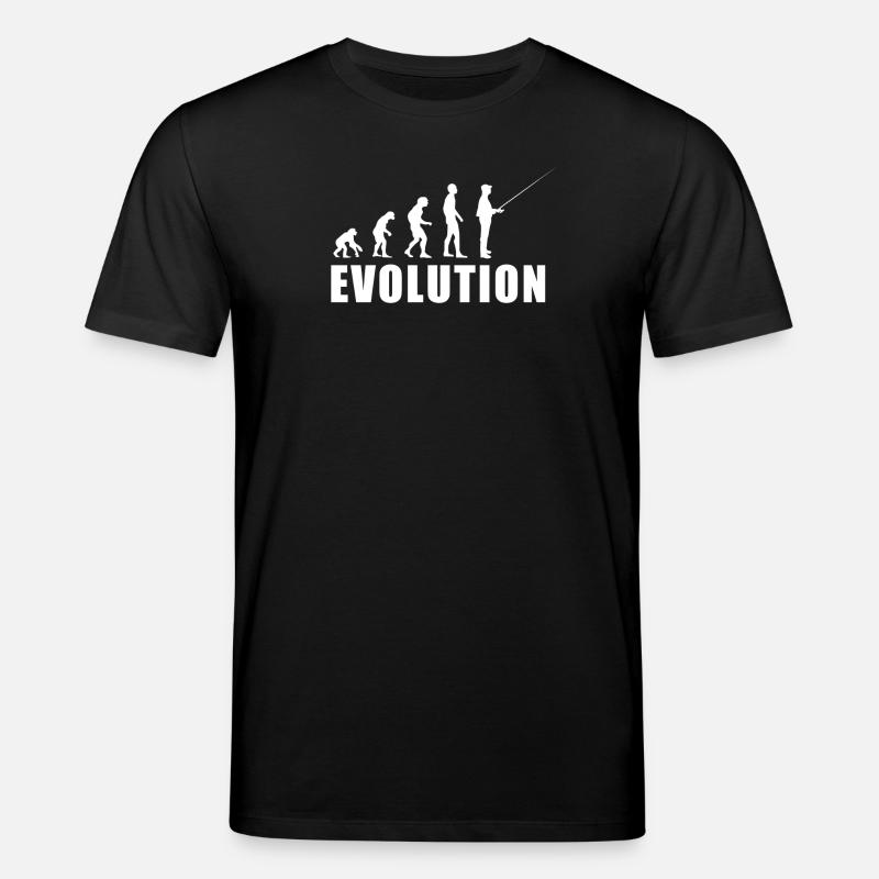 EVOLUTION Fischer Angler Geschenk - Stanley/Stella Unisex Bio-T-Shirt CREATOR  - Schwarz