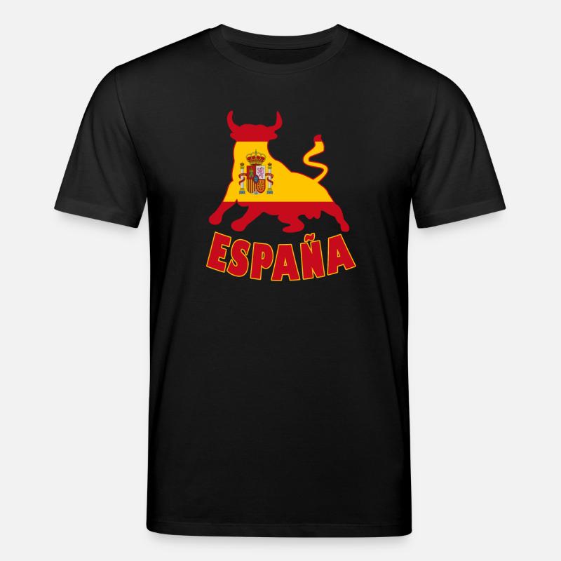Espagne / Espana drapeau de drapeau - T-shirt bio CREATOR Stanley/Stella Unisexe - noir
