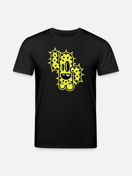 cactus high five comic - Stanley/Stella CREATOR Unisex Organic T-Shirt - black
