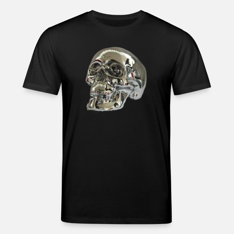 Crâne d'argent - T-shirt bio CREATOR Stanley/Stella Unisexe - noir