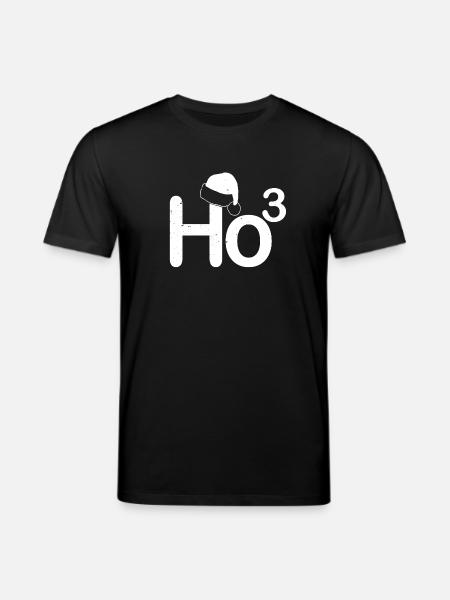 Ho3 Weihnachtslogo mit Mütze - Stanley/Stella Unisex Bio-T-Shirt CREATOR - Schwarz