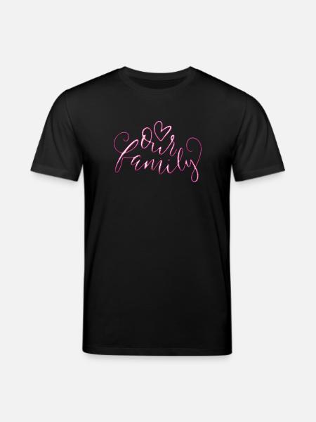 Our Family - Stanley/Stella Unisex Bio-T-Shirt CREATOR - Schwarz
