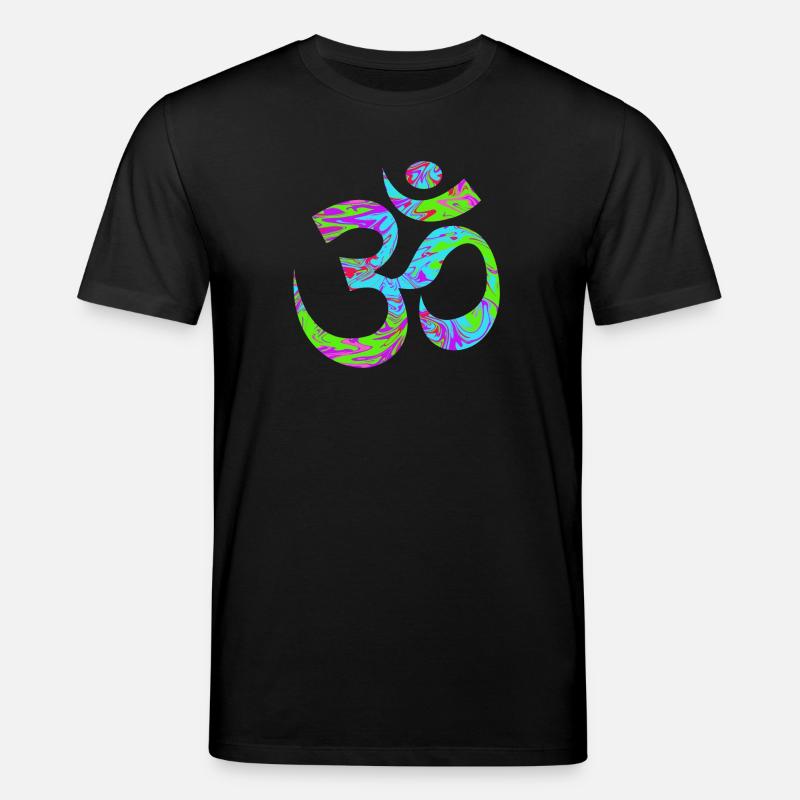 Om - Aum vert psychédélique - T-shirt bio CREATOR Stanley/Stella Unisexe - noir