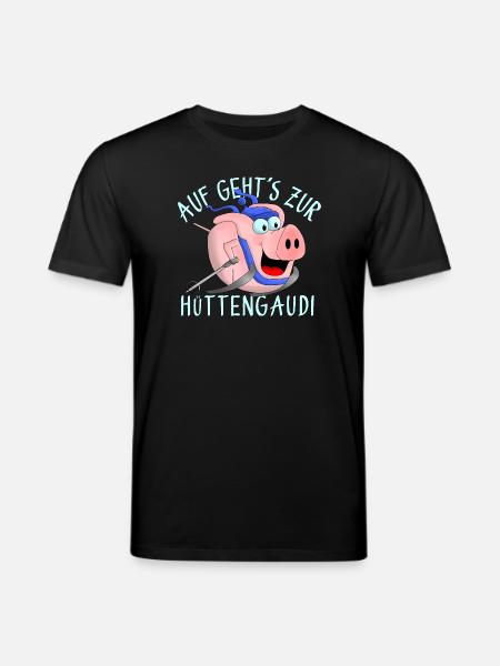 Hüttengaudi - Pistensau - Stanley/Stella CREATOR Unisex Organic T-Shirt - black