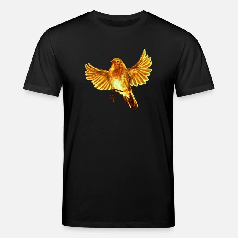 gelber Vogel - Stanley/Stella Unisex Bio-T-Shirt CREATOR - Schwarz