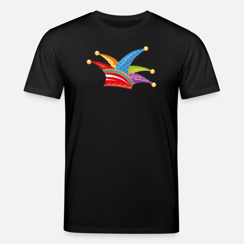 knallbunte Narrenkappe - Stanley/Stella Unisex Bio-T-Shirt CREATOR  - Schwarz