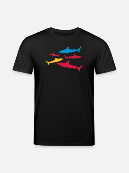 shark - Stanley/Stella CREATOR Unisex Organic T-Shirt - black