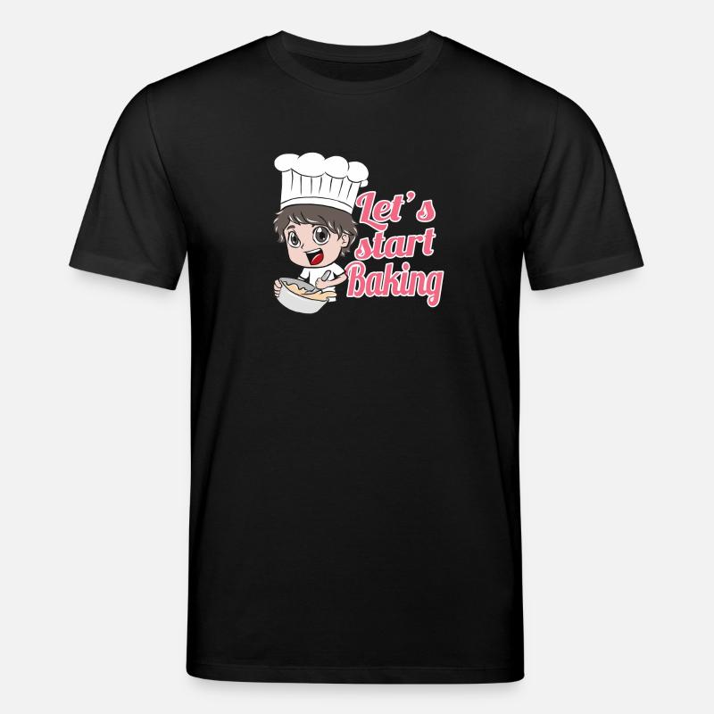 Backen Essen - Stanley/Stella Unisex Bio-T-Shirt CREATOR  - Schwarz