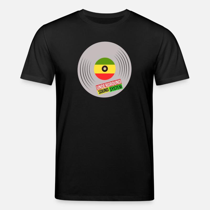 Système sonore vinyle souterrain - T-shirt bio CREATOR Stanley/Stella Unisexe - noir