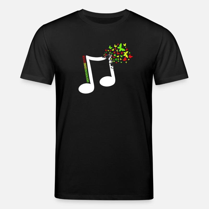 Note couleur papillon - T-shirt bio CREATOR Stanley/Stella Unisexe - noir