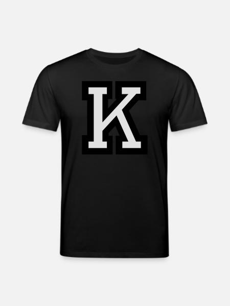 Buchstabe K - Stanley/Stella Unisex Bio-T-Shirt CREATOR - Schwarz