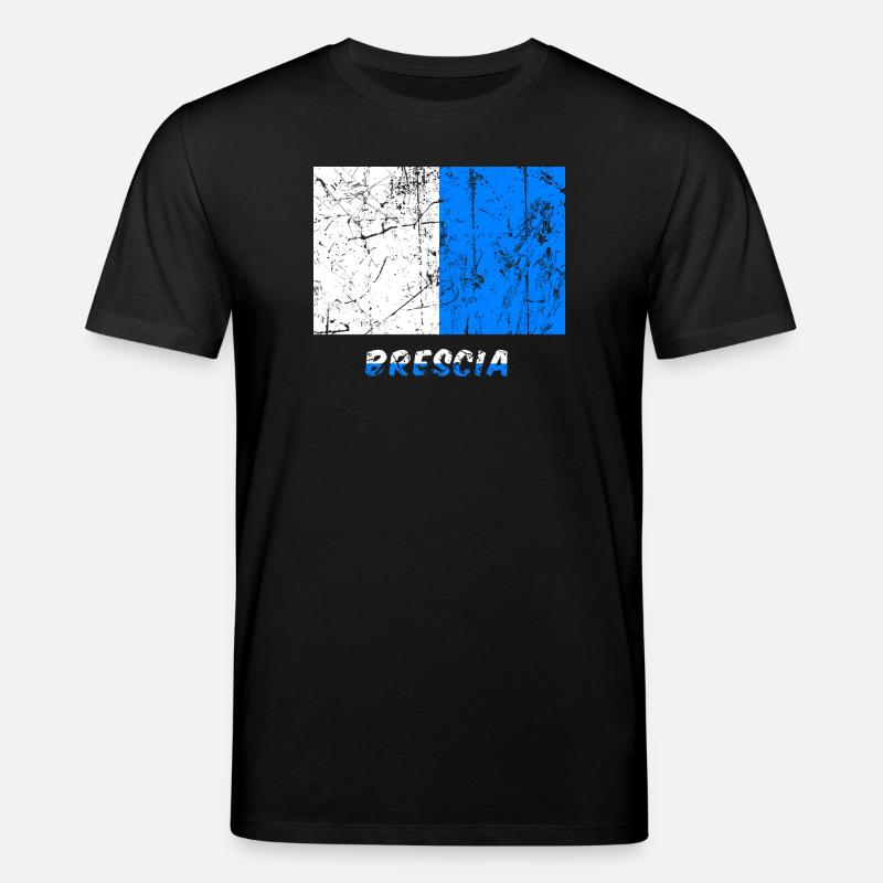 Drapeau Brescia drapeau Fahne drapeau drapeau - T-shirt bio CREATOR Stanley/Stella Unisexe - noir