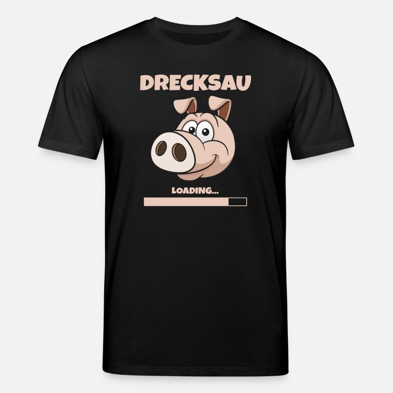 DRECKSAU - LOADING - Stanley/Stella Unisex Bio-T-Shirt CREATOR  - Schwarz