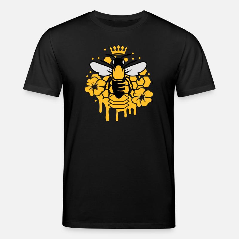 Une abeille avec une couronne - T-shirt bio CREATOR Stanley/Stella Unisexe - noir