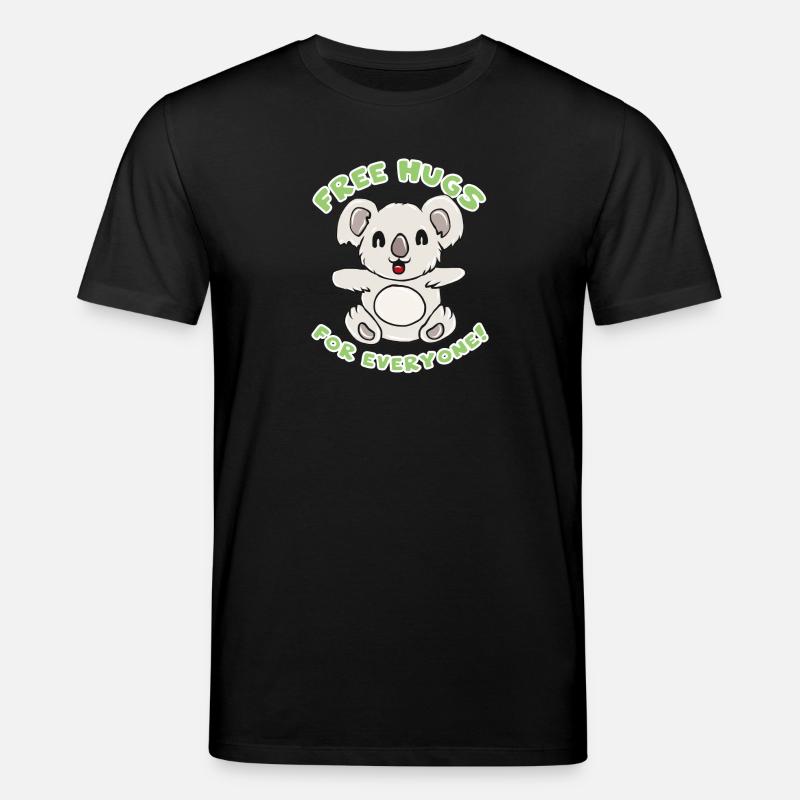 Koala Umarmung - Stanley/Stella Unisex Bio-T-Shirt CREATOR  - Schwarz