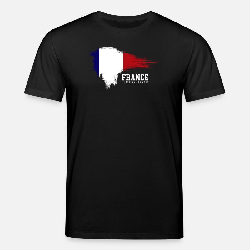 Fierté du drapeau français - T-shirt bio CREATOR Stanley/Stella Unisexe - noir