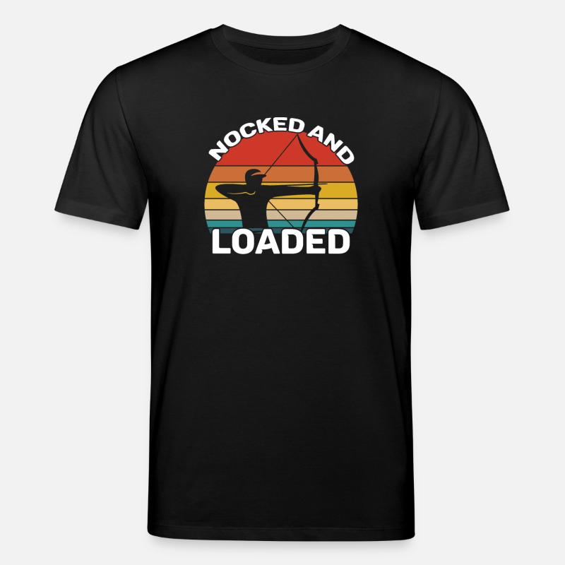 Bogenschießen - Nocked And Loaded - Stanley/Stella Unisex Bio-T-Shirt CREATOR - Schwarz