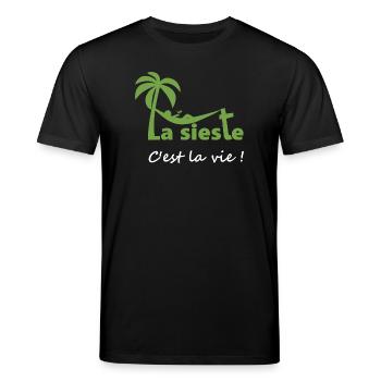 La sieste - T-shirt bio CREATOR Stanley/Stella Unisexe - noir - Devant - Alina (178cm) & Michal (187cm)