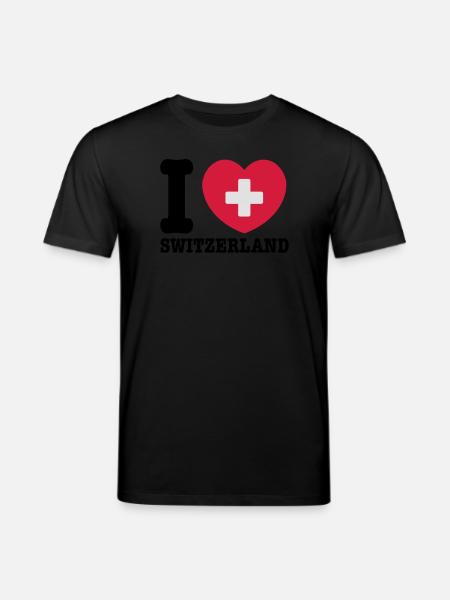 Schweiz - Stanley/Stella Unisex Bio-T-Shirt CREATOR  - Schwarz