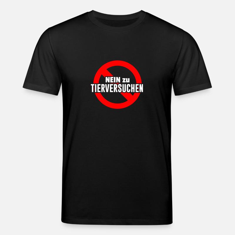 Nein zu Tierversuchen - Stanley/Stella Unisex Bio-T-Shirt CREATOR  - Schwarz