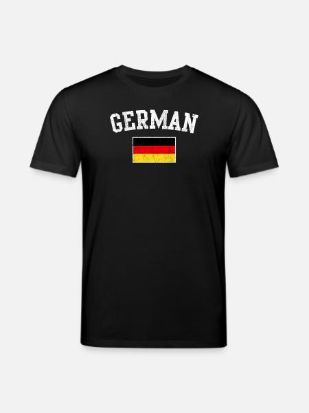 German Flag Emblem Arc - Stanley/Stella CREATOR Unisex Organic T-Shirt - black