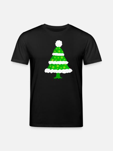 Christmas fir tree - Stanley/Stella CREATOR Unisex Organic T-Shirt - black
