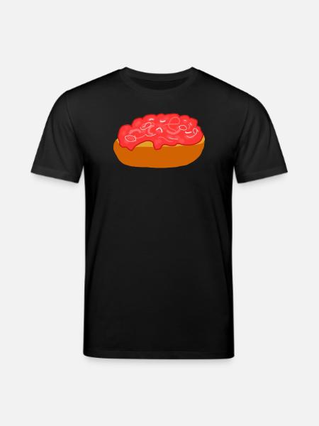 Mettbrötchen with onions - Stanley/Stella CREATOR Unisex Organic T-Shirt - black