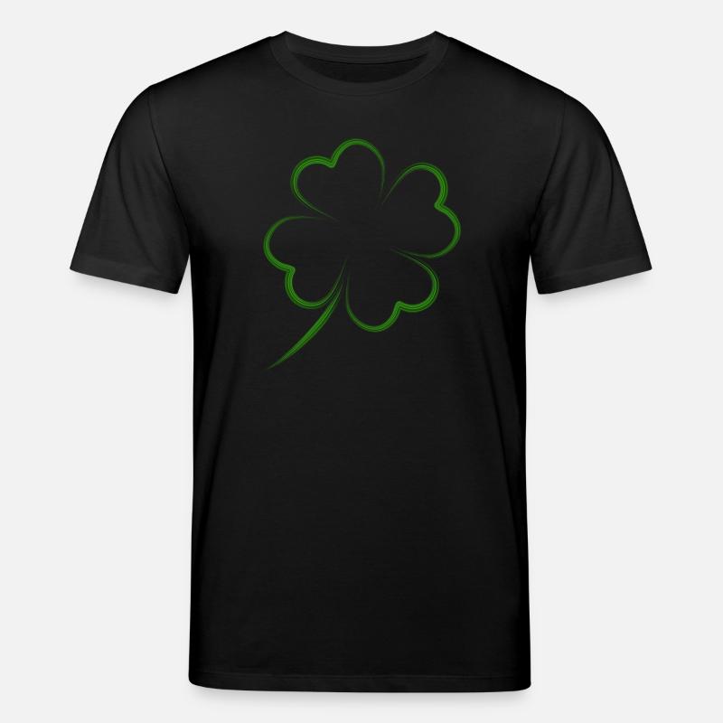 kleeblatt glück - Stanley/Stella Unisex Bio-T-Shirt CREATOR  - Schwarz