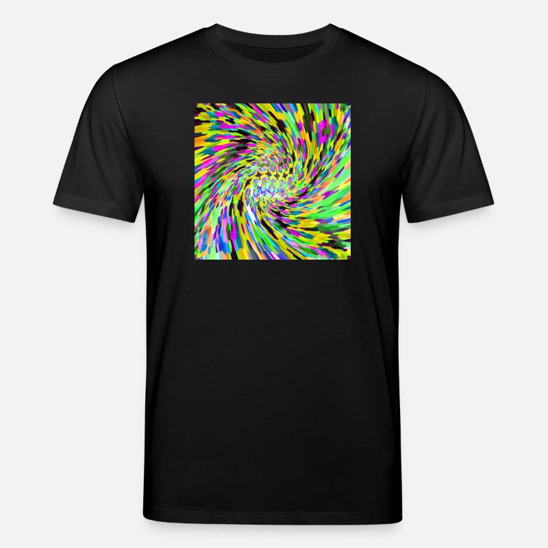 Vortex psychédélique - T-shirt bio CREATOR Stanley/Stella Unisexe - noir