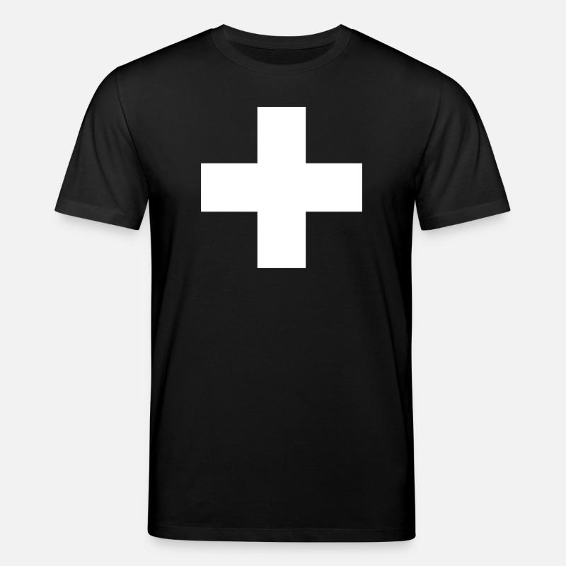 Schweizerkreuz - Stanley/Stella Unisex Bio-T-Shirt CREATOR  - Schwarz