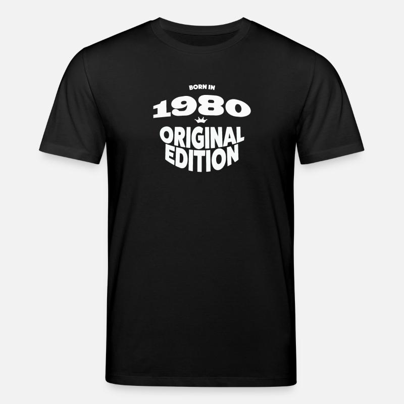 1980 Année de naissance - T-shirt bio CREATOR Stanley/Stella Unisexe - noir
