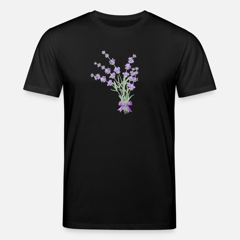 Lavendelstrauss - Stanley/Stella Unisex Bio-T-Shirt CREATOR  - Schwarz