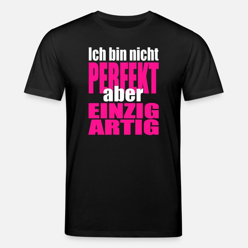 Nicht perfekt, einzigartig in Pink - Stanley/Stella Unisex Bio-T-Shirt CREATOR - Schwarz