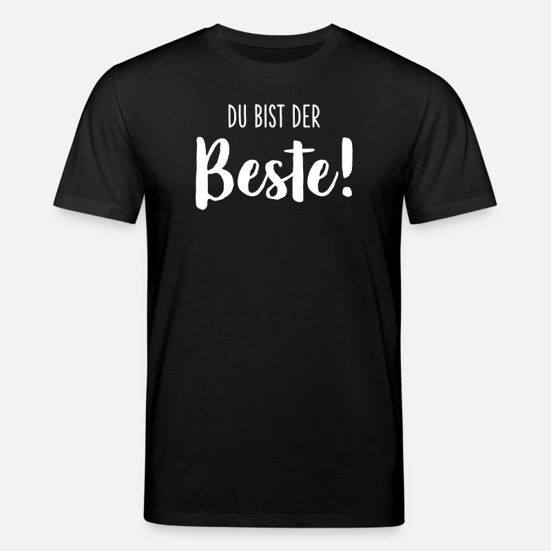 Du bist der Beste - Stanley/Stella Unisex Bio-T-Shirt CREATOR  - Schwarz