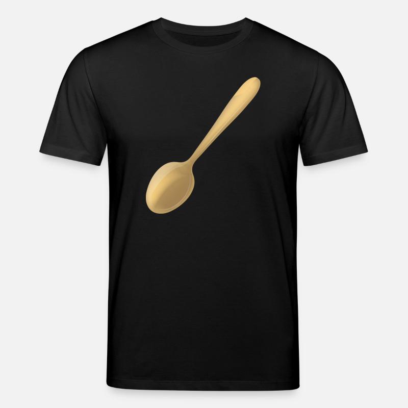 ein goldener Löffel - Stanley/Stella Unisex Bio-T-Shirt CREATOR  - Schwarz