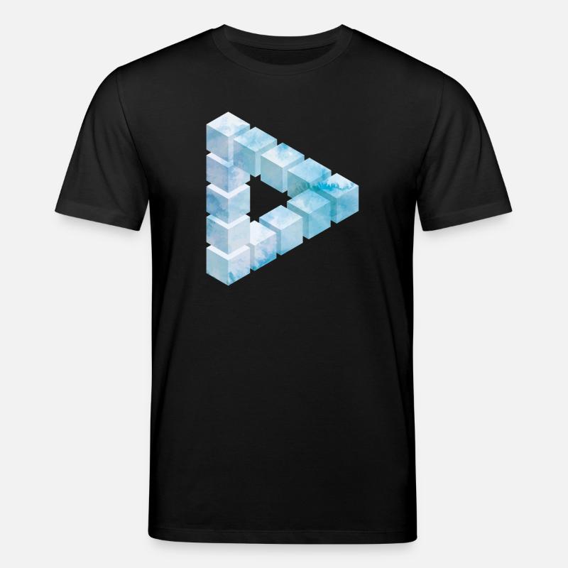 Eisblock Muster Design - Stanley/Stella Unisex Bio-T-Shirt CREATOR  - Schwarz