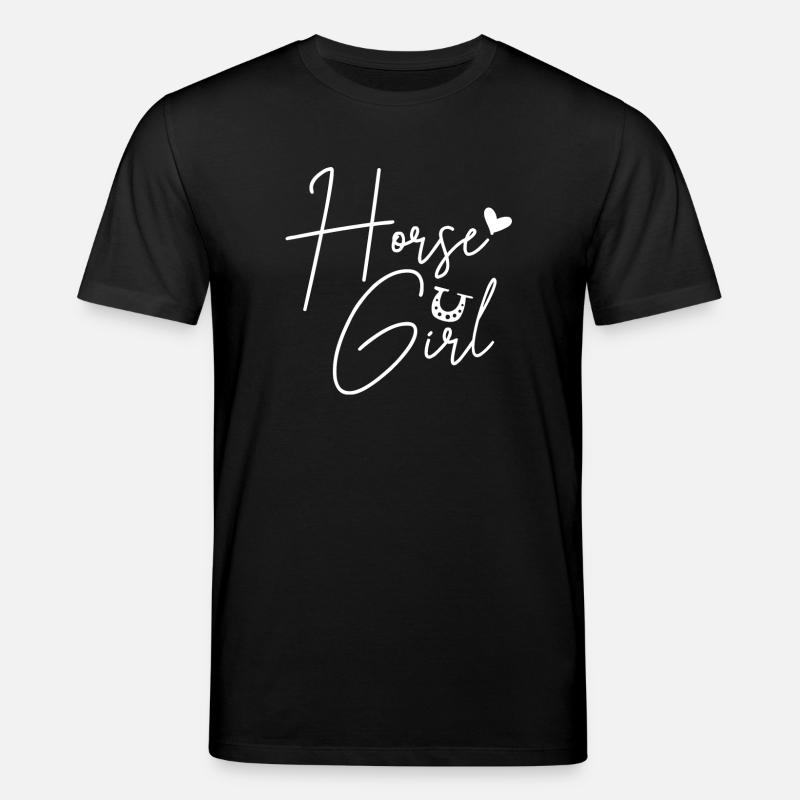 Pferdemädchen - Stanley/Stella Unisex Bio-T-Shirt CREATOR  - Schwarz