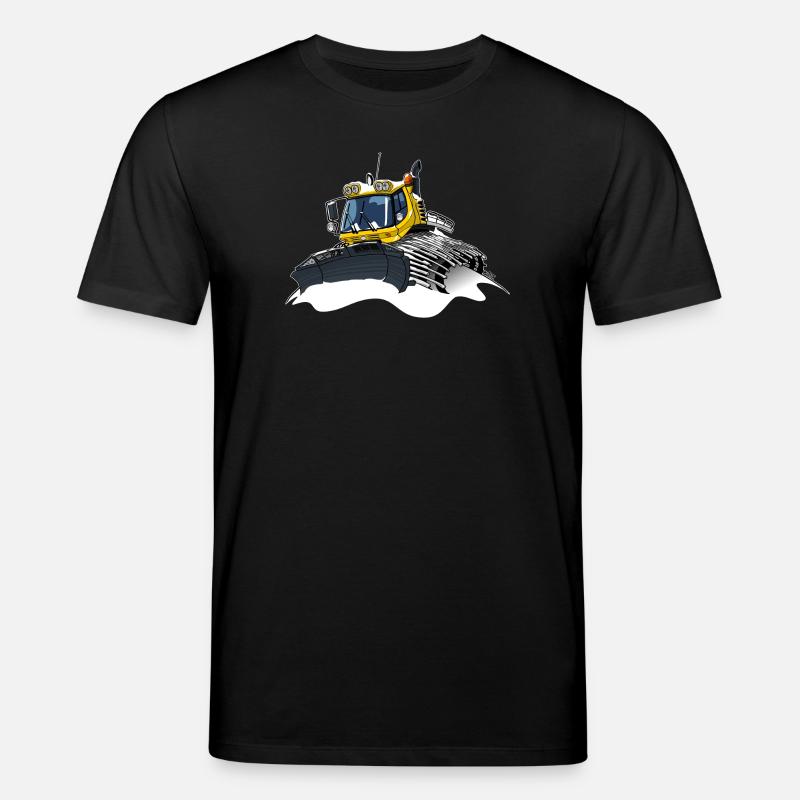 gelber Schneeschaufelschnee - Stanley/Stella Unisex Bio-T-Shirt CREATOR - Schwarz