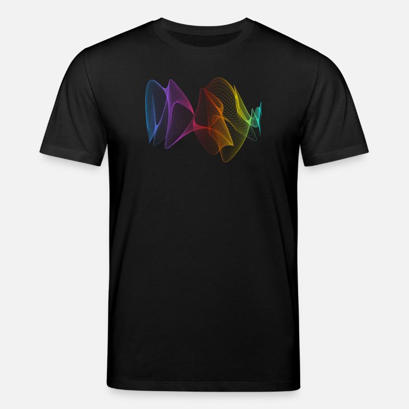 Abstrakte Linien Design 01 - Stanley/Stella Unisex Bio-T-Shirt CREATOR  - Schwarz